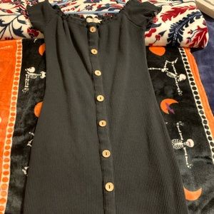 Black of the shoulder dress